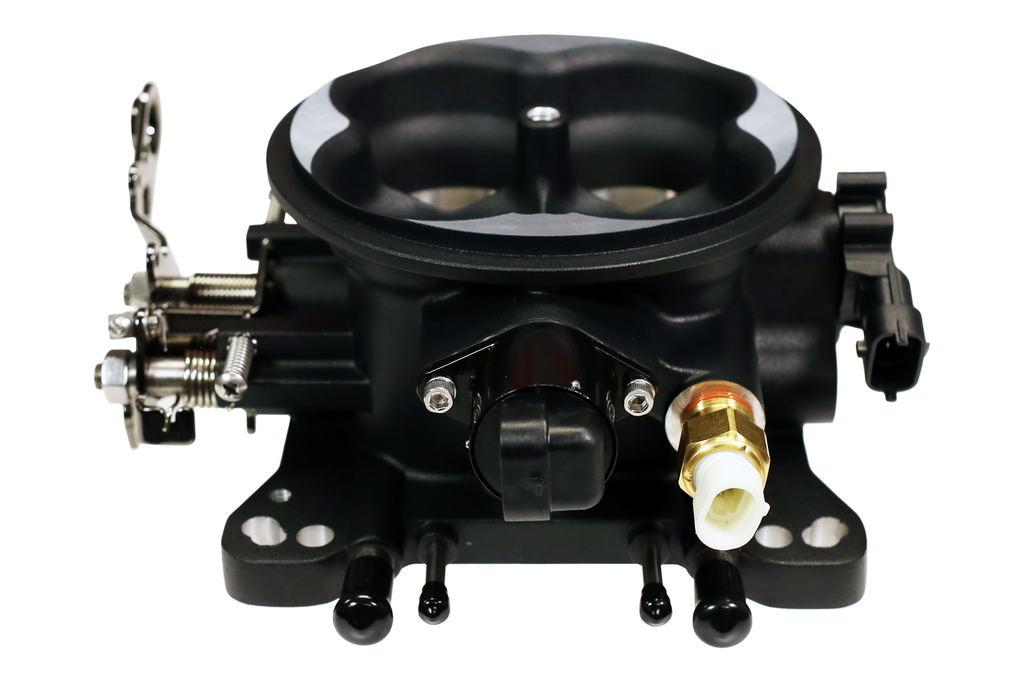 FiTech Fuel Injection 30032 UNIVERSAL 4150 4BBL Throttle Body,  Black
