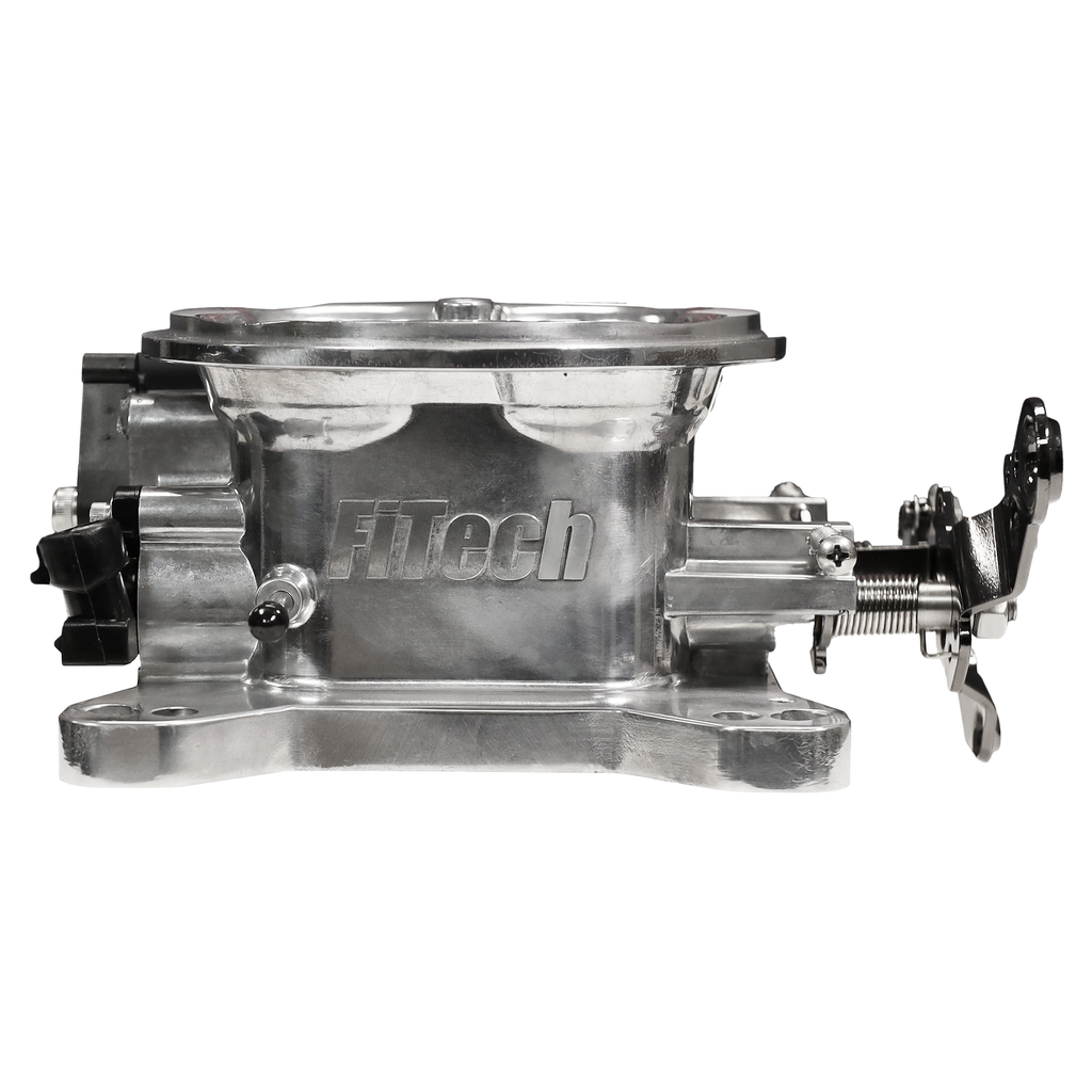 FiTech Fuel Injection 30033 Universal 4150 4BBL Throttle Body, Brilliant finish,  MAP sensor