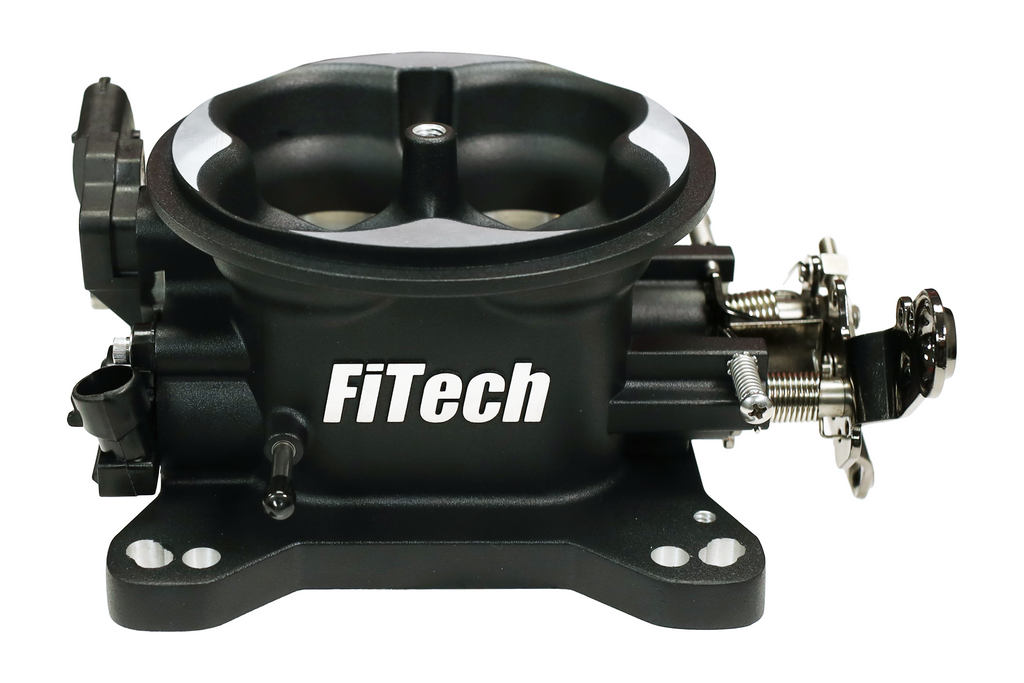 FiTech Fuel Injection 30034 Universal 4150 4BBL Throttle Body, Black finish, TMAP Sensor