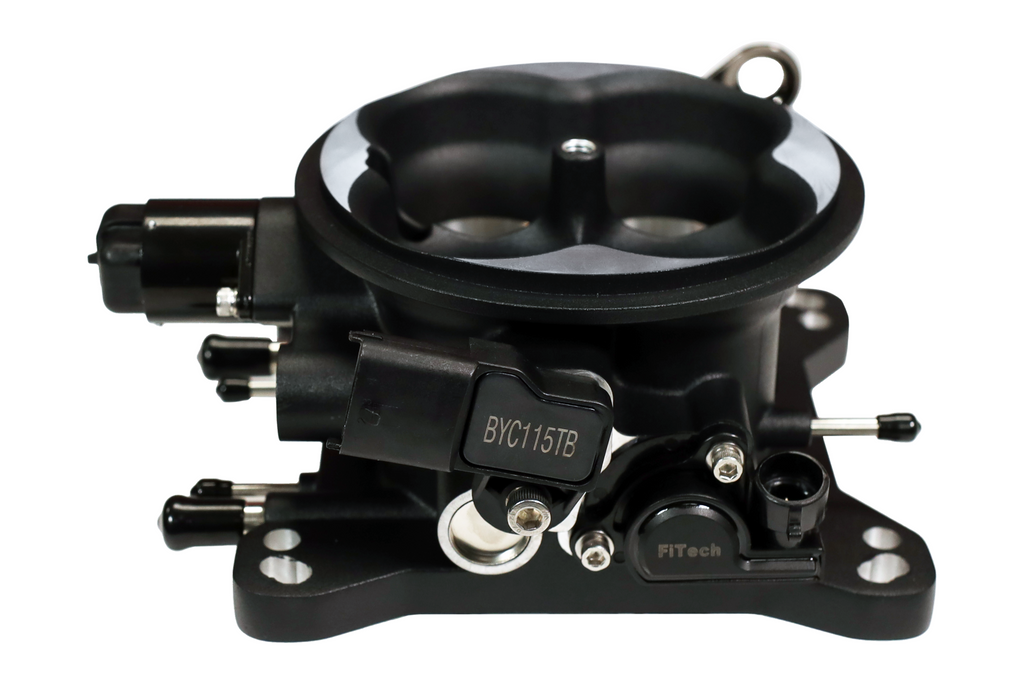 FiTech Fuel Injection 30034 Universal 4150 4BBL Throttle Body, Black finish, TMAP Sensor