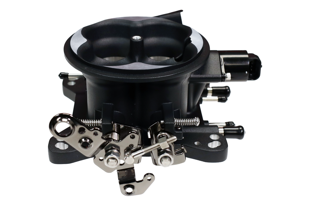 FiTech Fuel Injection 30034 Universal 4150 4BBL Throttle Body, Black finish, TMAP Sensor
