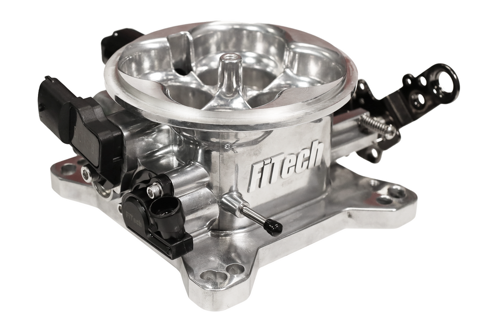 FiTech Fuel Injection 30035 Universal 4150 4BBL Throttle Body, Brilliant finish, TMAP sensor