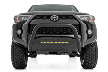 Load image into Gallery viewer, Rough Country B-T4081 Black Bull Bar w/ Integrated Black Series 20-inch LED Light Bar for Select Toyota 4Runner