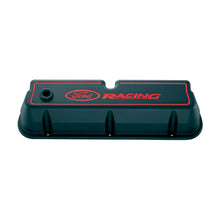 Load image into Gallery viewer, Ford Performance Parts 302-003 Ford Racing Logo Die-Cast Valve Covers Black for Select Ford 300, Ford Bronco, Ford Country Sedan, Ford Country Squire, Ford Custom, Ford Custom 500, Ford E-100 Econoline, Ford E-100 Econoline Club Wagon, Ford E-150