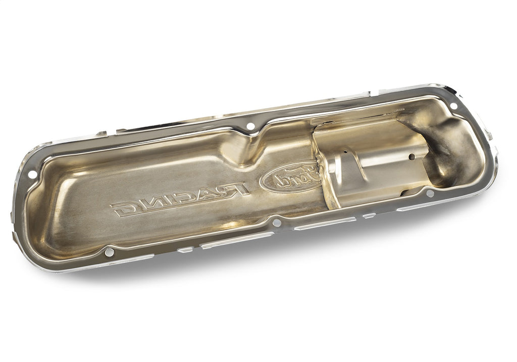 Ford Performance Parts 302-030 Ford Mustang Die-Cast Valve Covers Polished With Black Logo for Select Ford 300, Ford Bronco, Ford Country Sedan, Ford Country Squire, Ford Custom, Ford Custom 500, Ford E-100 Econoline, Ford E-100 Econoline Club Wagon,