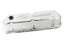 Load image into Gallery viewer, Ford Performance Parts 302-070 Ford Racing Embossed Logo Stamped Steel Valve Covers Chrome for Select Ford 300, Ford Bronco, Ford Country Sedan, Ford Country Squire, Ford Custom, Ford Custom 500, Ford E-100 Econoline, Ford E-100 Econoline Club Wagon,