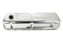 Load image into Gallery viewer, Ford Performance Parts 302-070 Ford Racing Embossed Logo Stamped Steel Valve Covers Chrome for Select Ford 300, Ford Bronco, Ford Country Sedan, Ford Country Squire, Ford Custom, Ford Custom 500, Ford E-100 Econoline, Ford E-100 Econoline Club Wagon,