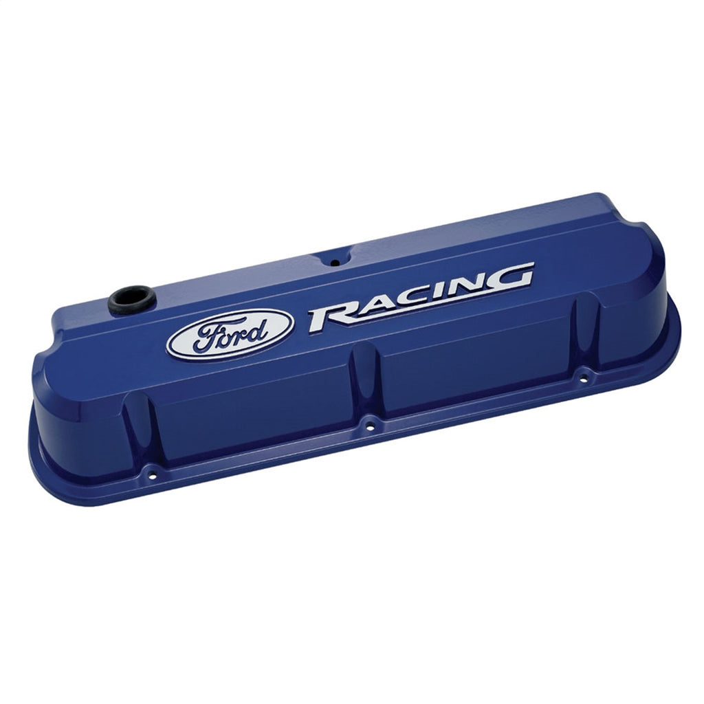 Ford Performance Parts 302-136 Ford Racing 289-351 Slant Edge Valve Cover Blue for Select Ford 300, Ford Bronco, Ford Country Sedan, Ford Country Squire, Ford Custom, Ford Custom 500, Ford E-100 Econoline, Ford E-100 Econoline Club Wagon, Ford E-150