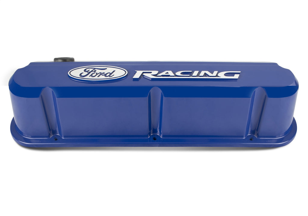 Ford Performance Parts 302-136 Ford Racing 289-351 Slant Edge Valve Cover Blue for Select Ford 300, Ford Bronco, Ford Country Sedan, Ford Country Squire, Ford Custom, Ford Custom 500, Ford E-100 Econoline, Ford E-100 Econoline Club Wagon, Ford E-150