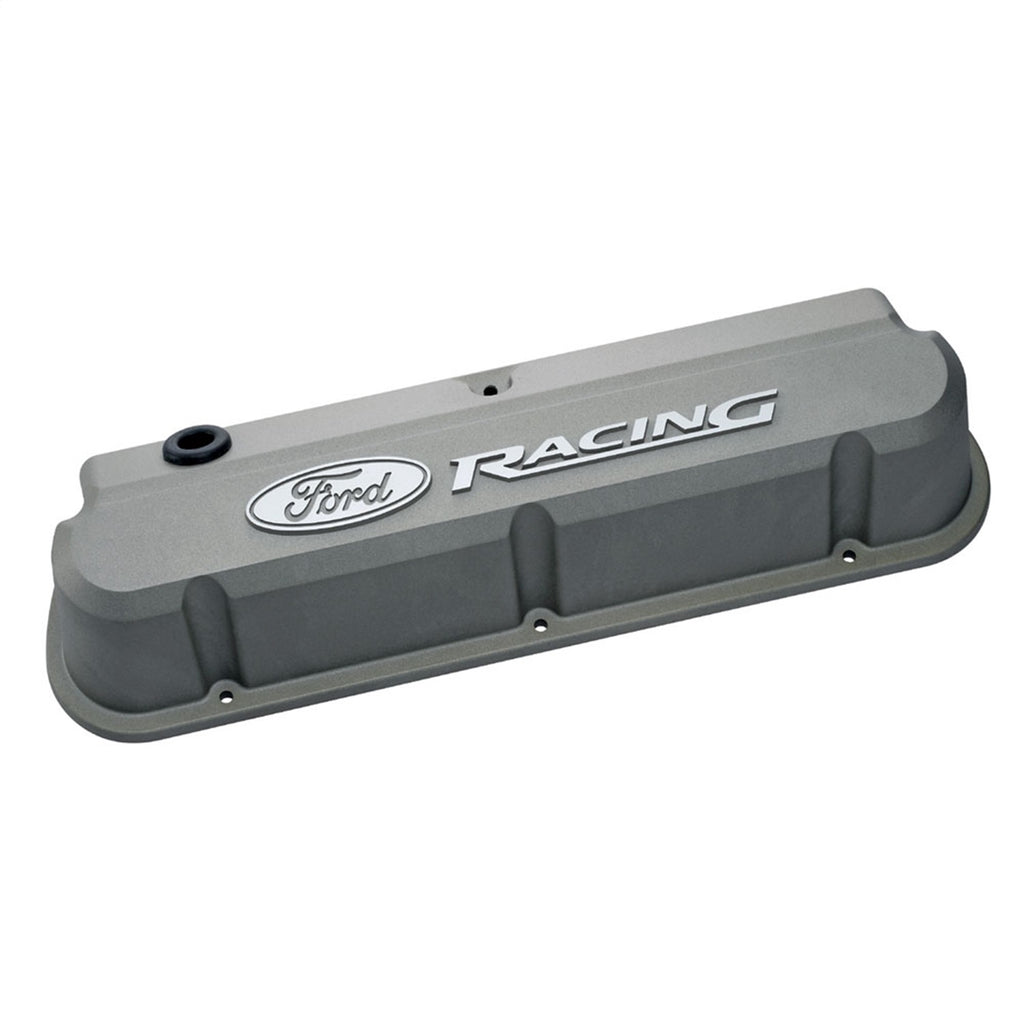 Ford Performance Parts 302-137 Ford Racing 289-351 Slant Edge Valve Cover Gray for Select Ford 300, Ford Bronco, Ford Country Sedan, Ford Country Squire, Ford Custom, Ford Custom 500, Ford E-100 Econoline, Ford E-100 Econoline Club Wagon, Ford E-150