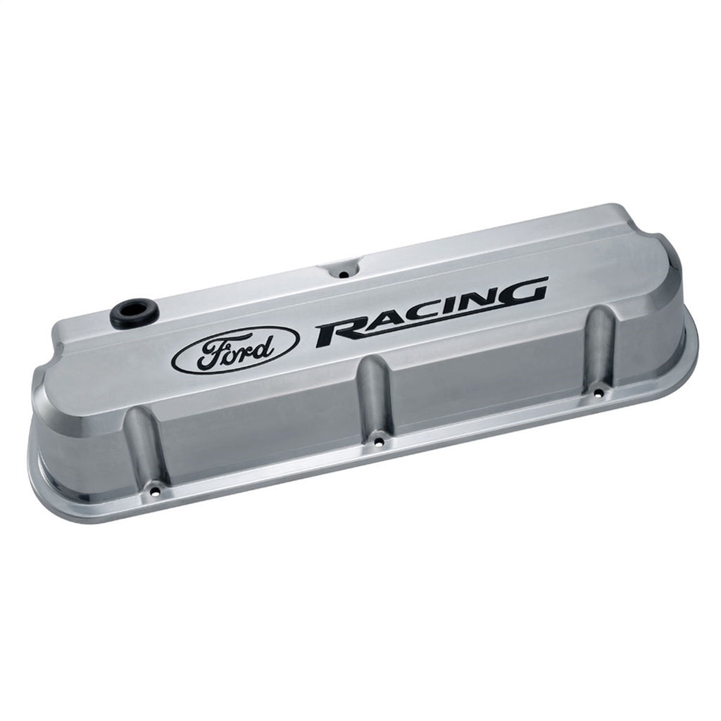 Ford Performance Parts 302-138 Ford Racing 289-351 Slant Edge Valve Cover Polished for Select Ford 300, Ford Bronco, Ford Country Sedan, Ford Country Squire, Ford Custom, Ford Custom 500, Ford E-100 Econoline, Ford E-100 Econoline Club Wagon, Ford E-150