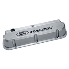 Load image into Gallery viewer, Ford Performance Parts 302-138 Ford Racing 289-351 Slant Edge Valve Cover Polished for Select Ford 300, Ford Bronco, Ford Country Sedan, Ford Country Squire, Ford Custom, Ford Custom 500, Ford E-100 Econoline, Ford E-100 Econoline Club Wagon, Ford E-150