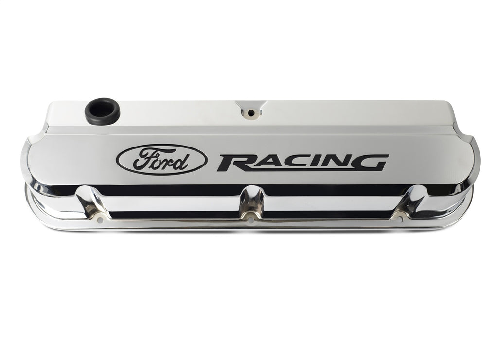 Ford Performance Parts 302-139 Ford Racing 289-351 Slant Edge Valve Cover Chrome for Select Ford 300, Ford Bronco, Ford Country Sedan, Ford Country Squire, Ford Custom, Ford Custom 500, Ford E-100 Econoline, Ford E-100 Econoline Club Wagon, Ford E-150