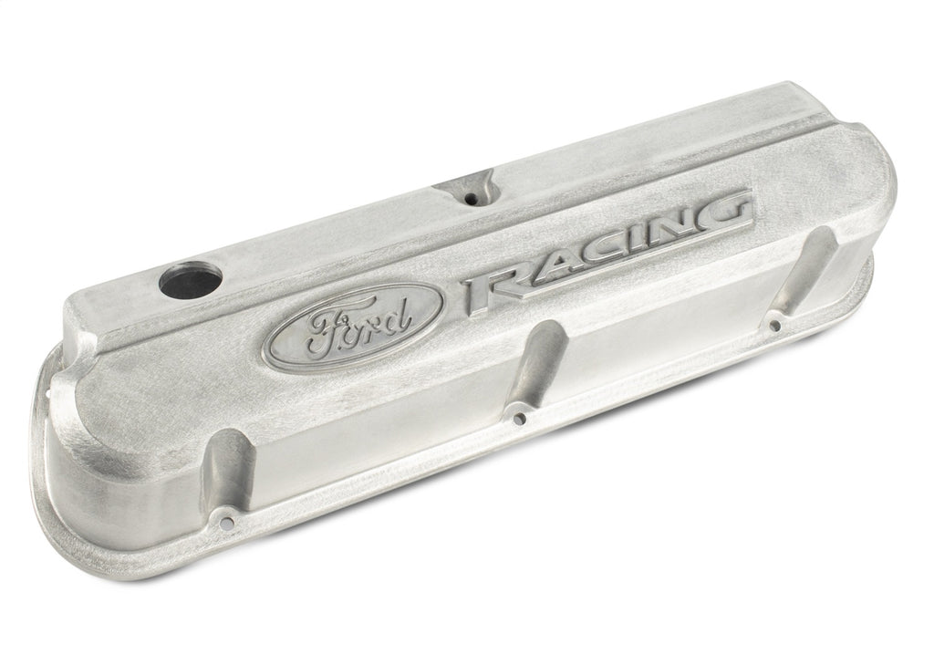 Ford Performance Parts 302-146 Slant Edge Valve Covers, Bare With Ford Racing Logo-Ready For Finishing for Select Ford 300, Ford Bronco, Ford Country Sedan, Ford Country Squire, Ford Custom, Ford Custom 500, Ford E-100 Econoline, Ford E-100 Econoline