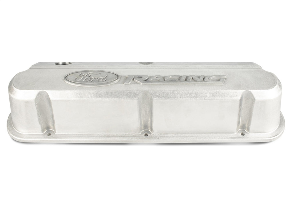 Ford Performance Parts 302-146 Slant Edge Valve Covers, Bare With Ford Racing Logo-Ready For Finishing for Select Ford 300, Ford Bronco, Ford Country Sedan, Ford Country Squire, Ford Custom, Ford Custom 500, Ford E-100 Econoline, Ford E-100 Econoline