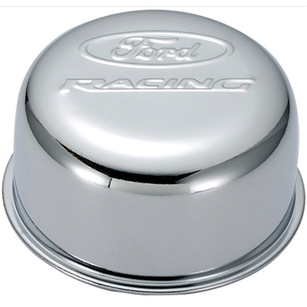 Ford Performance Parts 302-200 Ford Racing Logo Air Breather Cap: Twist Type Chrome for Select Ford Mustang