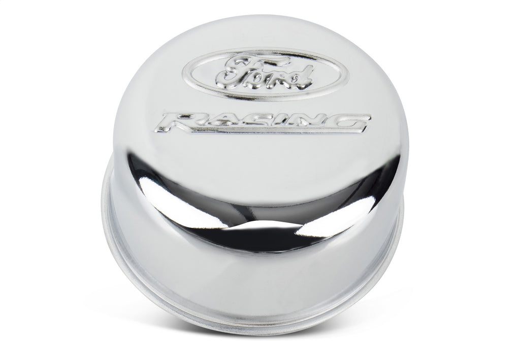 Ford Performance Parts 302-200 Ford Racing Logo Air Breather Cap: Twist Type Chrome for Select Ford Mustang
