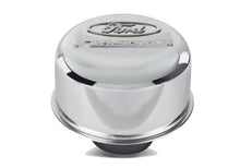 Load image into Gallery viewer, Ford Performance Parts 302-215 Ford Racing Logo Air Breather Cap: Push-In Type Chrome for Select Ford Mustang