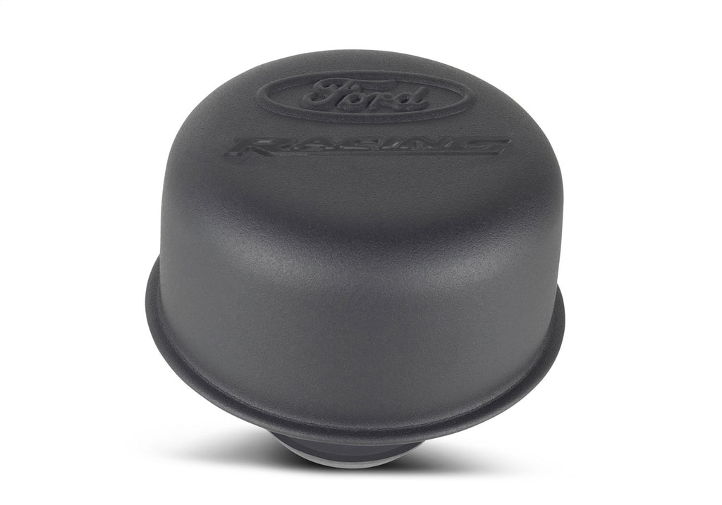 Ford Performance Parts 302-216 Ford Racing Logo Air Breather Cap: Push-On - Black Crinkle Finish for Select Ford Mustang