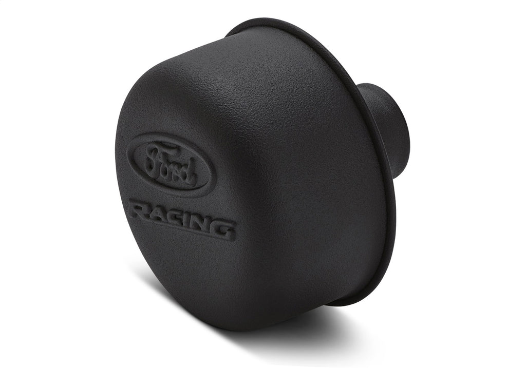 Ford Performance Parts 302-216 Ford Racing Logo Air Breather Cap: Push-On - Black Crinkle Finish for Select Ford Mustang