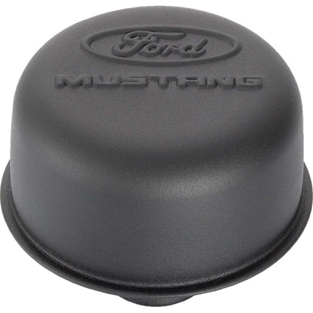 Ford Performance Parts 302-221 Ford Mustang Logo Air Breather Cap: Black Crinkle Finish for Select Ford Mustang
