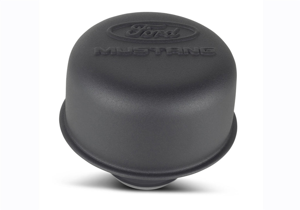 Ford Performance Parts 302-221 Ford Mustang Logo Air Breather Cap: Black Crinkle Finish for Select Ford Mustang