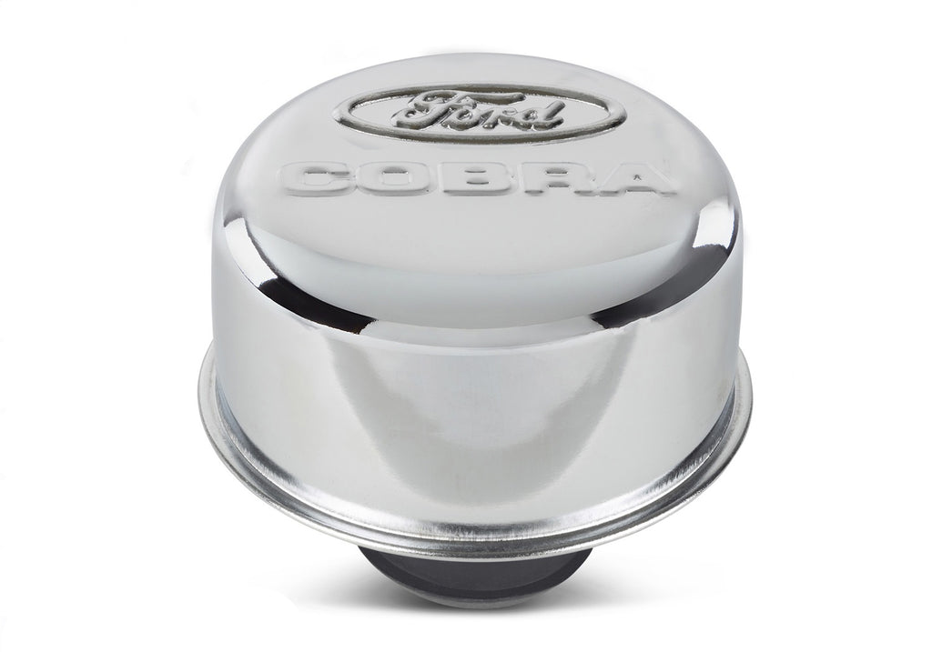 Ford Performance Parts 302-225 Ford Cobra Logo Air Breather Cap: Chrome for Select Ford Mustang