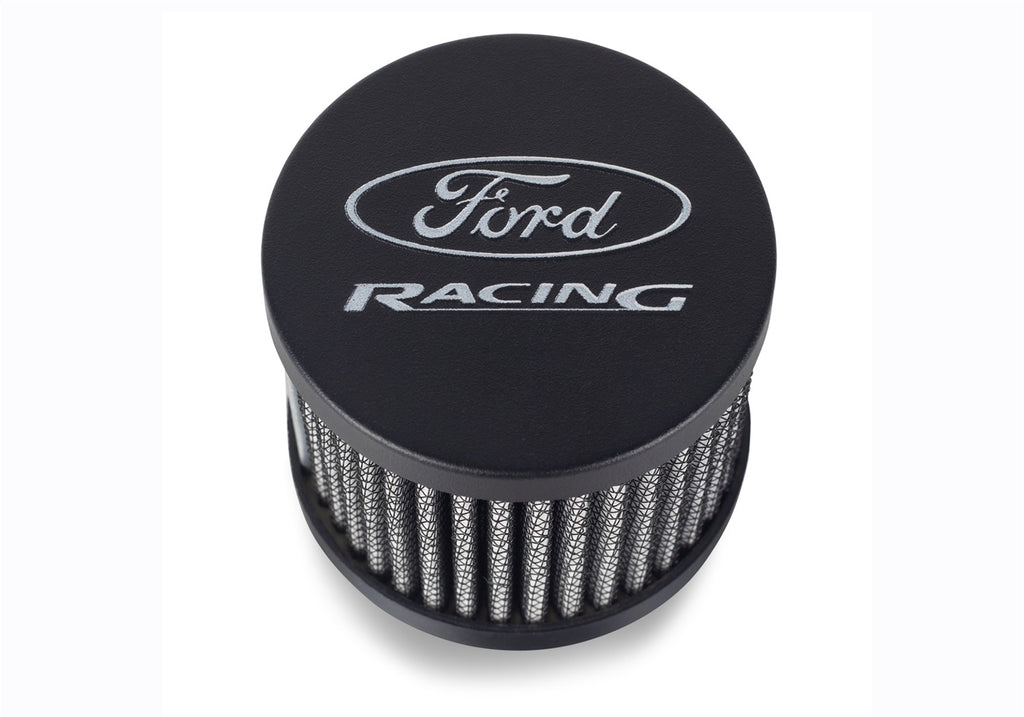 Ford Performance Parts 302-234 Ford Racing Breather-Black Crinkle Finish-Unshielded for Select Ford Mustang