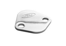 Load image into Gallery viewer, Ford Performance Parts 302-290 Ford Logo Fuel Pump Blockoff Plate: Chrome for Select Ford 300, Ford Bronco, Ford Country Sedan, Ford Country Squire, Ford Custom, Ford Custom 500, Ford E-100 Econoline, Ford E-100 Econoline Club Wagon, Ford E-150