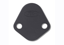 Load image into Gallery viewer, Ford Performance Parts 302-291 Fuel Pump Block Off Plate, Black Crinkle Finish With Ford Oval for Select Ford 300, Ford Bronco, Ford Country Sedan, Ford Country Squire, Ford Custom, Ford Custom 500, Ford E-100 Econoline, Ford E-100 Econoline Club Wagon,