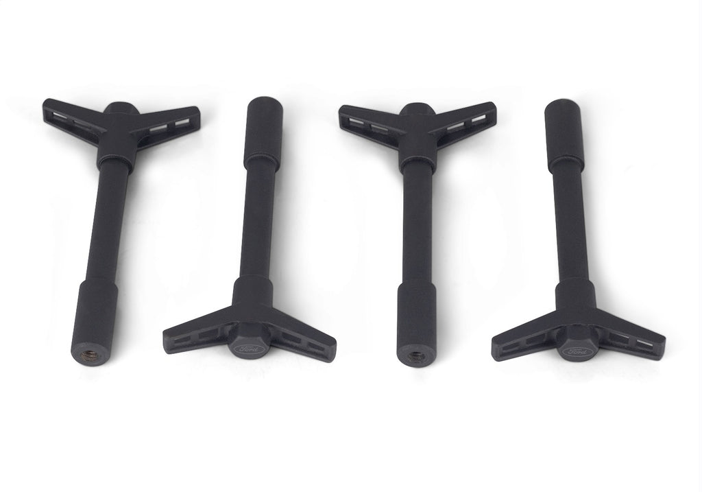 Ford Performance Parts 302-326 Valve Cover Hold Down Wing Nuts: Black Crinkle Finish for Select Ford Mustang