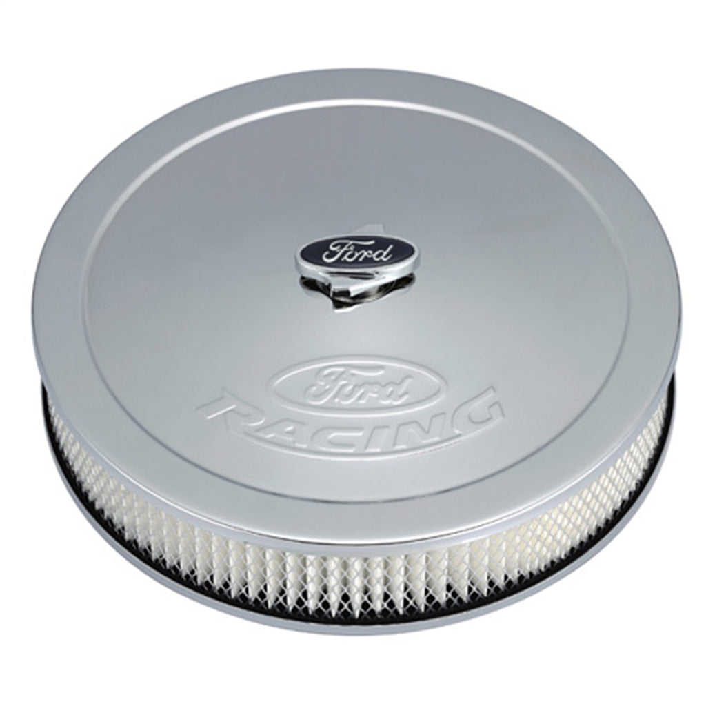Ford Performance Parts 302-350 Air Cleaner Kit: Chrome, Ford Racing Emblem for Select Ford Mustang