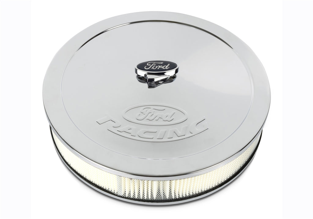 Ford Performance Parts 302-350 Air Cleaner Kit: Chrome, Ford Racing Emblem for Select Ford Mustang