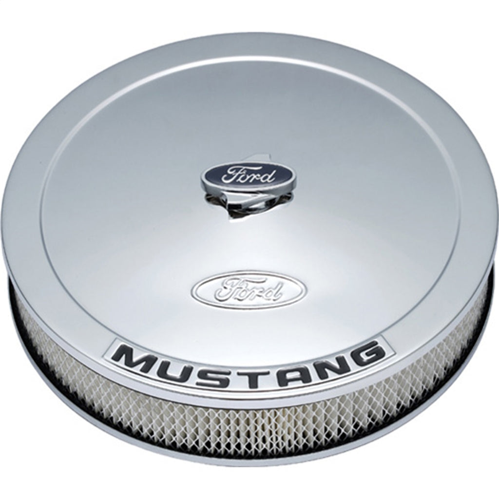 Ford Performance Parts 302-361 Air Cleaner Kit: Chrome, Ford Mustang Emblem for Select Ford Mustang