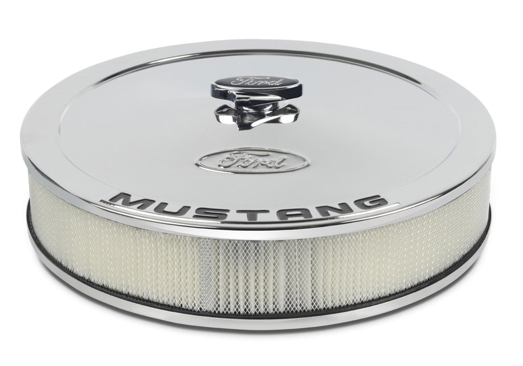 Ford Performance Parts 302-361 Air Cleaner Kit: Chrome, Ford Mustang Emblem for Select Ford Mustang