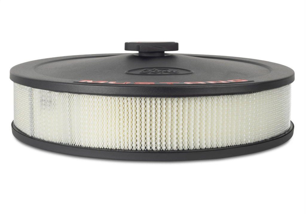 Ford Performance Parts 302-362 Air Cleaner Kit: Black Crinkle Finish, Red Mustang Emblem for Select Ford Mustang