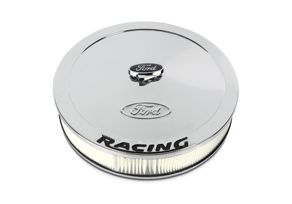 Ford Performance Parts 302-510 Ford Racing Complete Dress Up Kit, Chrome Finish With Black Emblems for Select Ford 300, Ford Bronco, Ford Country Sedan, Ford Country Squire, Ford Custom, Ford Custom 500, Ford E-100 Econoline, Ford E-100 Econoline Club