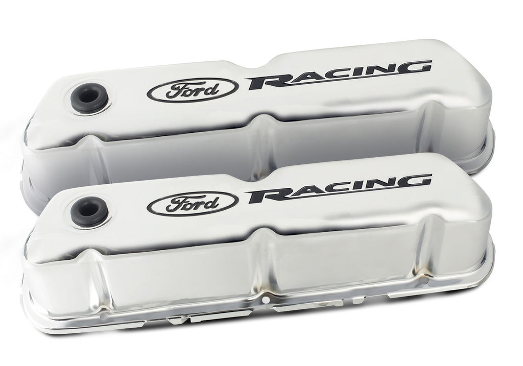 Ford Performance Parts 302-510 Ford Racing Complete Dress Up Kit, Chrome Finish With Black Emblems for Select Ford 300, Ford Bronco, Ford Country Sedan, Ford Country Squire, Ford Custom, Ford Custom 500, Ford E-100 Econoline, Ford E-100 Econoline Club