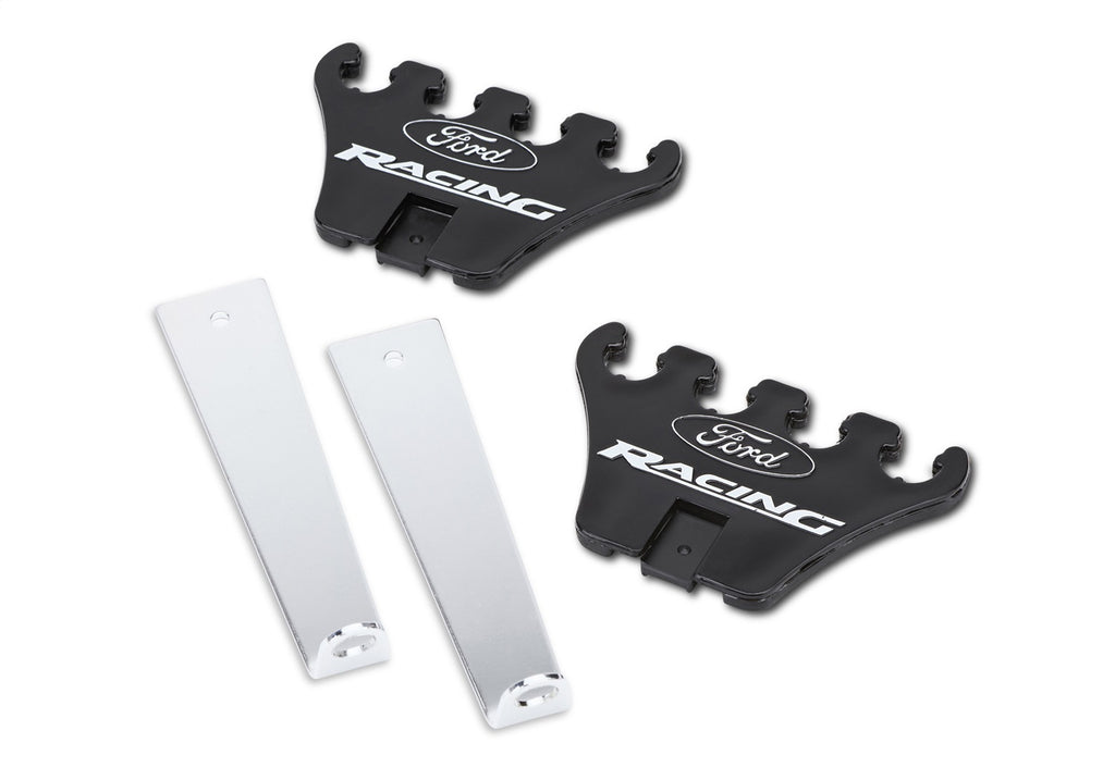 Ford Performance Parts 302-640 Wire Loom: Ford Racing Logo, Chrome Base/Black for Select Ford 300, Ford Bronco, Ford Country Sedan, Ford Country Squire, Ford Custom, Ford Custom 500, Ford E-100 Econoline, Ford E-100 Econoline Club Wagon, Ford E-150