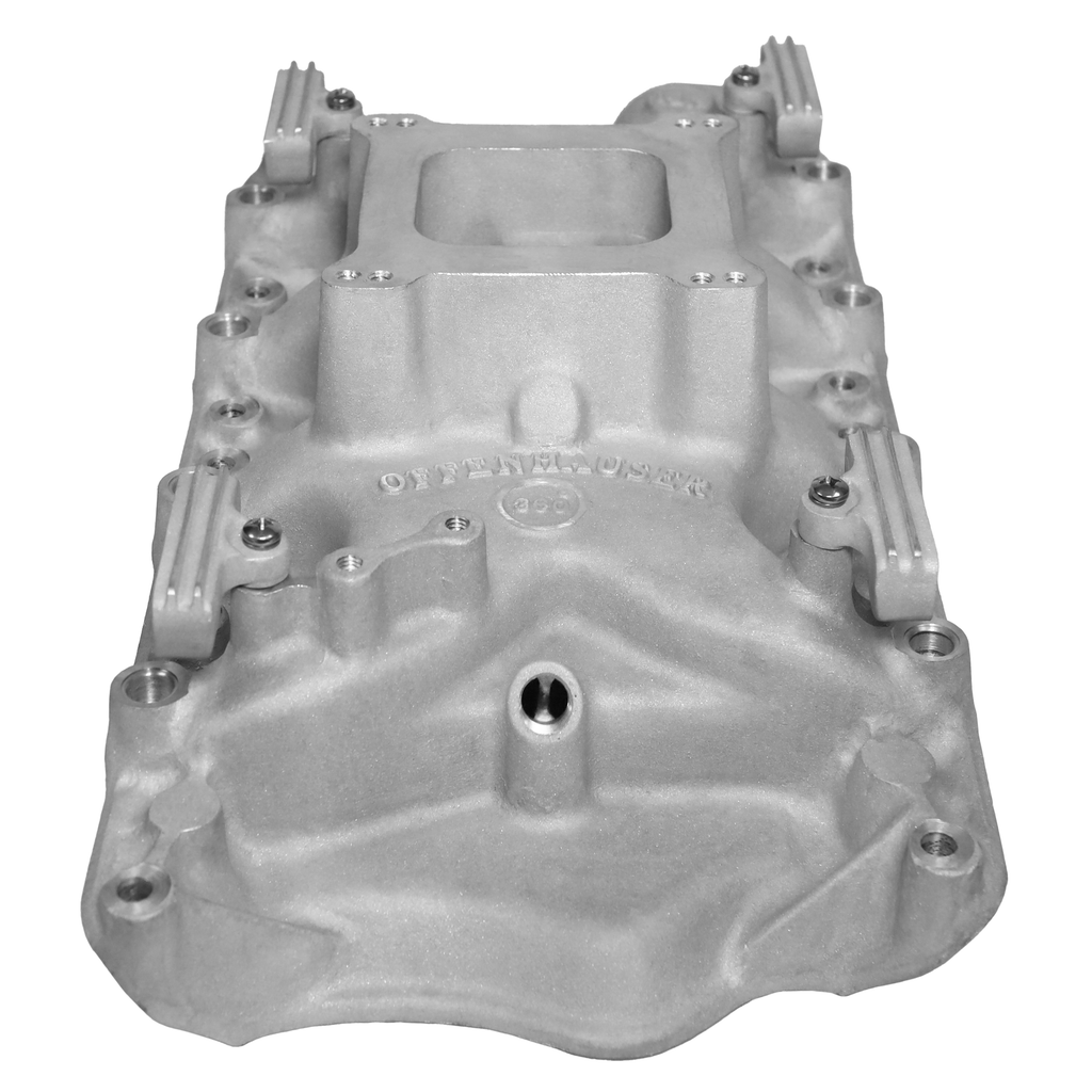 FiTech Fuel Injection 30202-1 Intake Manifold Port, Offenhauser Ford 351W with Fuel Rail Brackets