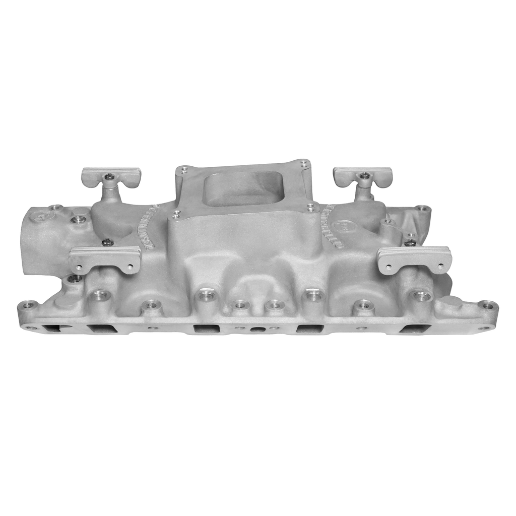 FiTech Fuel Injection 30202-1 Intake Manifold Port, Offenhauser Ford 351W with Fuel Rail Brackets