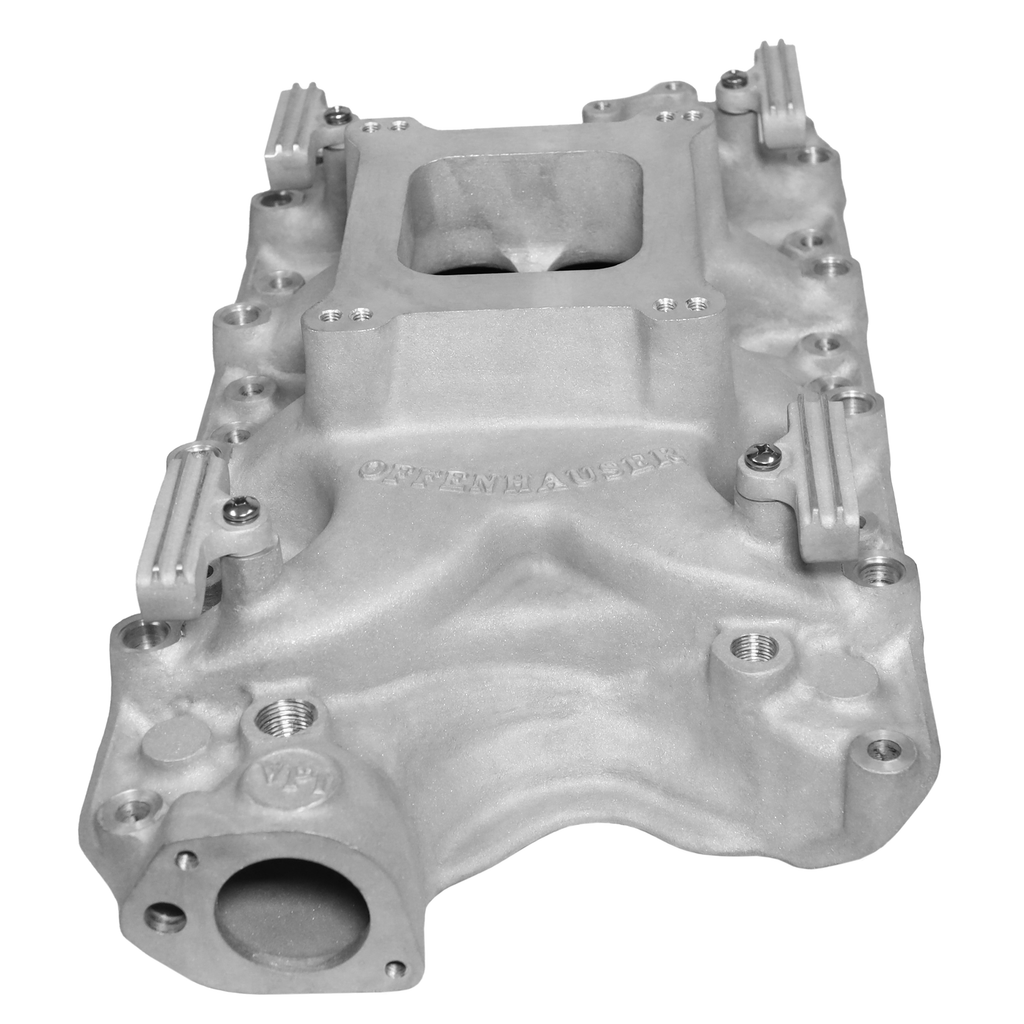 FiTech Fuel Injection 30202-1 Intake Manifold Port, Offenhauser Ford 351W with Fuel Rail Brackets