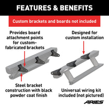 Load image into Gallery viewer, ARIES 3025176 Universal ActionTrac Mounting Brackets (6-Pack, Fabricated Brackets Required)