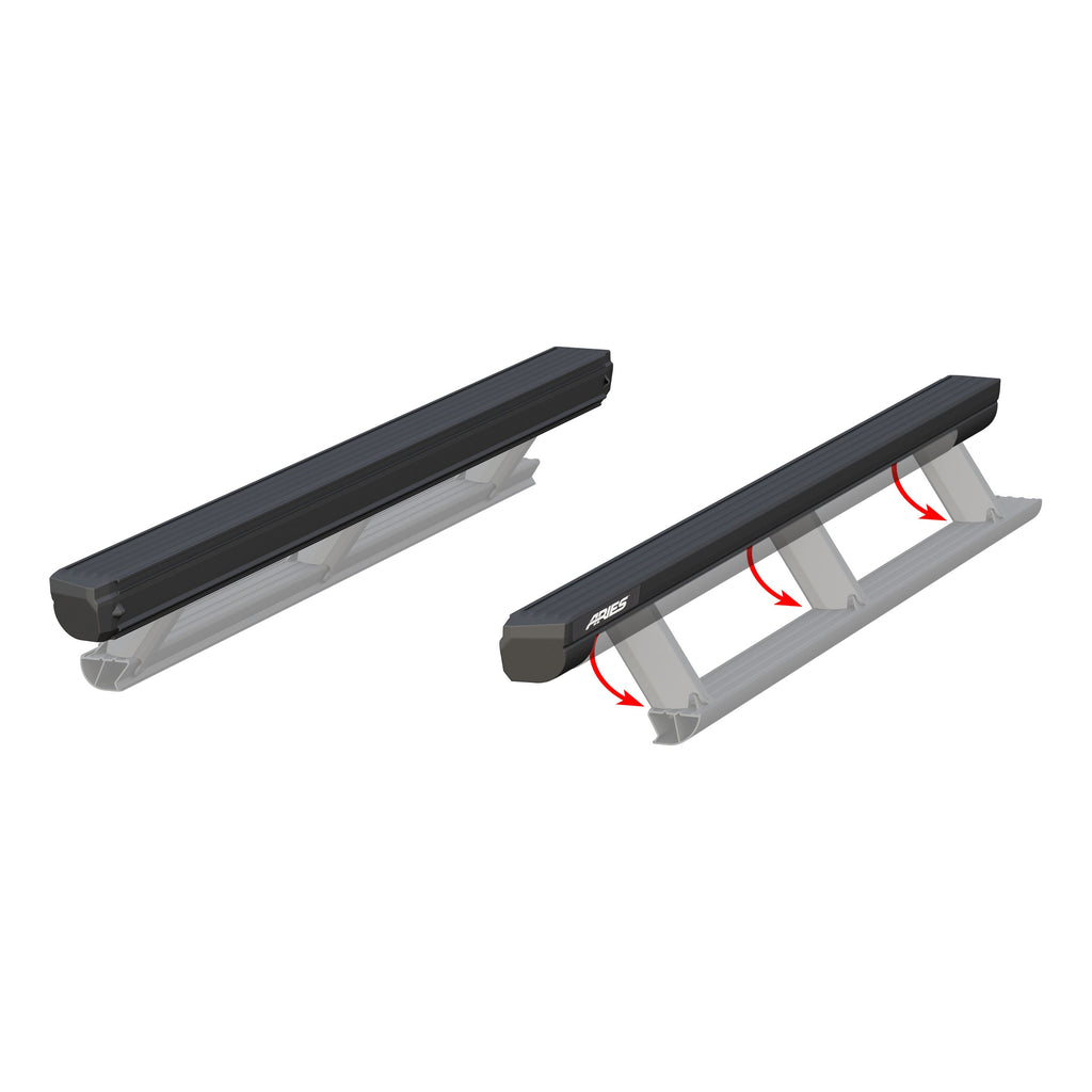 ARIES 3025179 ActionTrac 83.6" Powered Running Boards (No Brackets) for Select Toyota Tacoma
