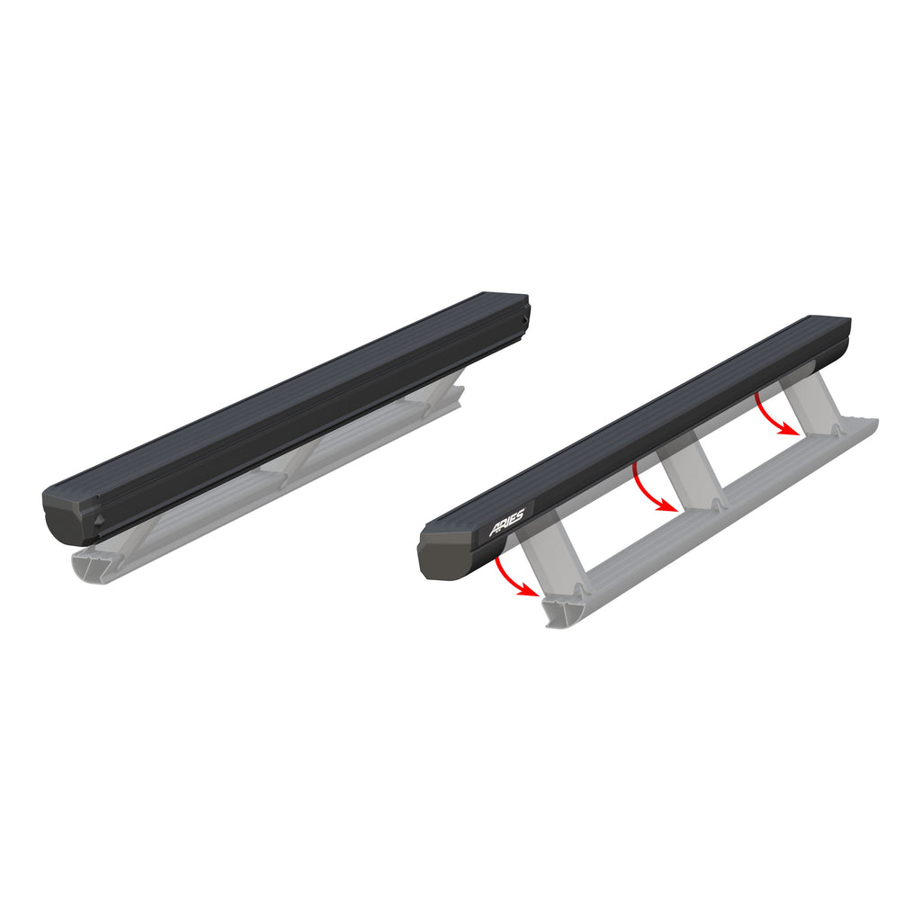 ARIES 3025183 ActionTrac 87.6" Powered Running Boards (No Brackets) for Select Ford F-250