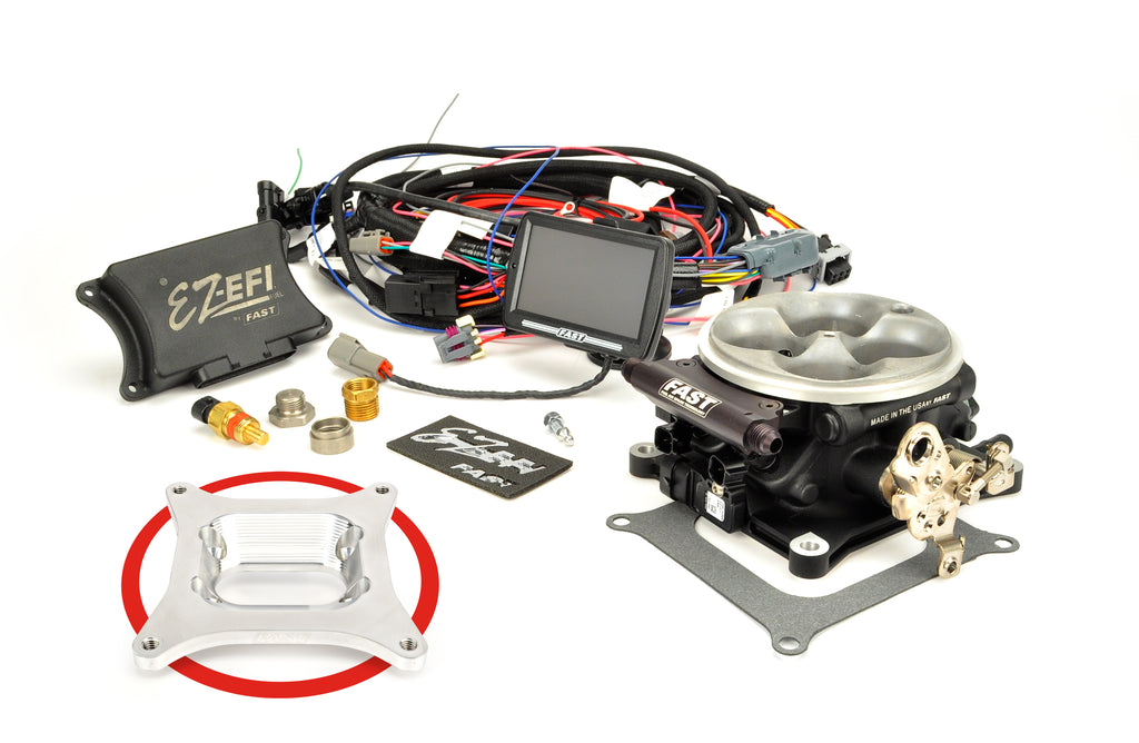 FAST 30294-06KIT EZ-EFI Fuel Self Tuning Fuel Injection System for '72-'91 6 Cylinder Jeep for Select Jeep CJ5, Jeep CJ6, Jeep CJ7, Jeep Cherokee, Jeep Comanche, Jeep Commando, Jeep DJ5, Jeep Grand Wagoneer, Jeep J-100, Jeep J-2500, Jeep J-2600, Jeep