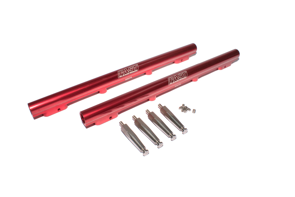 FAST 30351 Billet Fuel Rail Kit for EFI 4150 Flange SBF and Windsor manifolds.