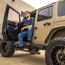 Load image into Gallery viewer, ARIES 3036570 ActionTrac 69.6" Powered Running Boards, Select Jeep Wrangler JK for Select Jeep Wrangler