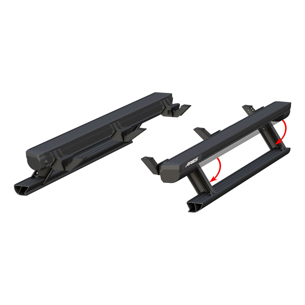 ARIES 3036571 ActionTrac 69.6" Powered Running Boards, Select Jeep Wrangler JL for Select Jeep Wrangler