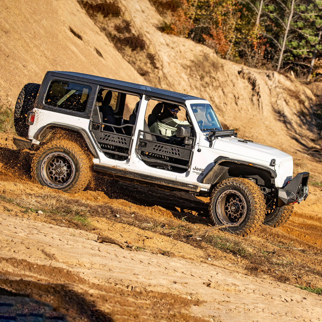 ARIES 3036571 ActionTrac 69.6" Powered Running Boards, Select Jeep Wrangler JL for Select Jeep Wrangler